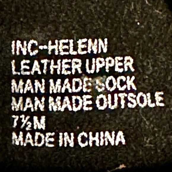 I.N.C Helenn Leather Suede Ankle Strap Bootie Shoe Size 7.5 Black Open Toe - Picture 11 of 12